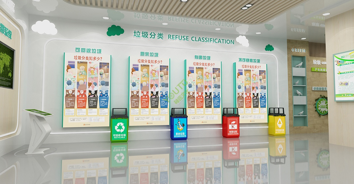 垃圾环保分类展厅
